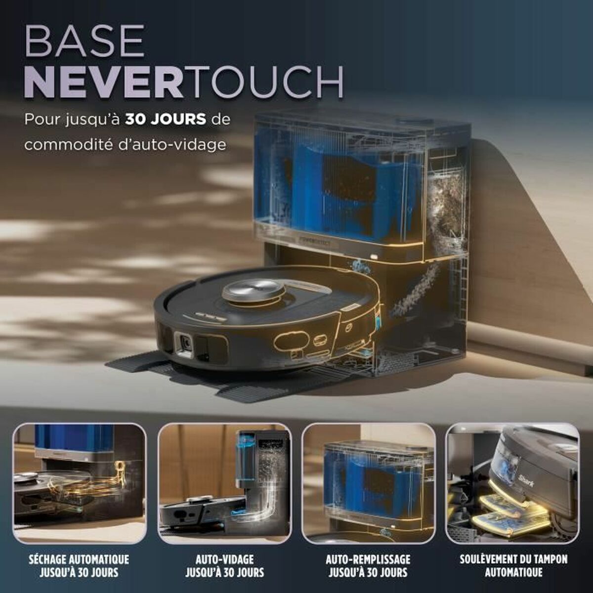 Robot Aspirapolvere Shark Programmabile – Compatto e Potente