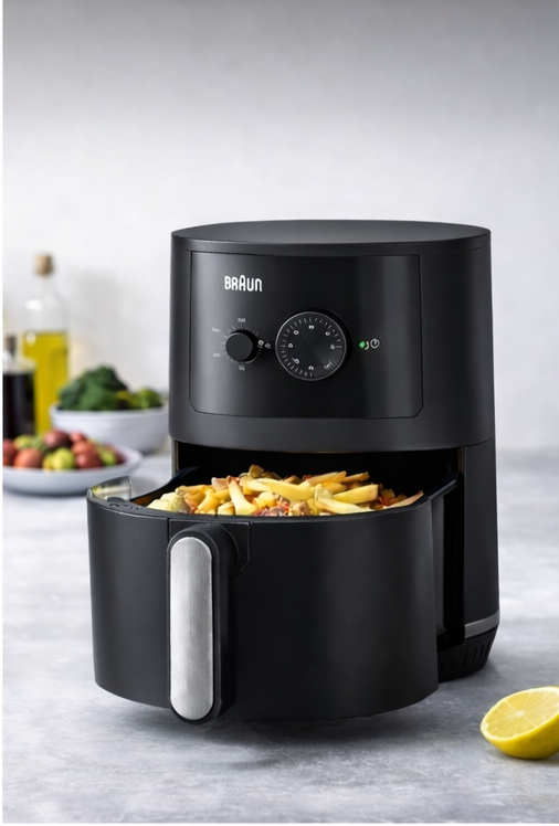 Friggitrice ad Aria Braun 1500W-Cottura Sana e Veloce
