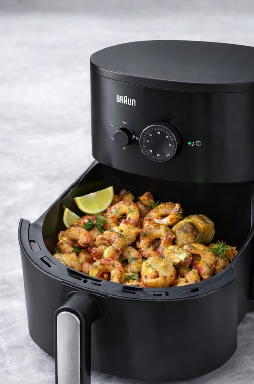 Friggitrice ad Aria Braun 1500W-Cottura Sana e Veloce