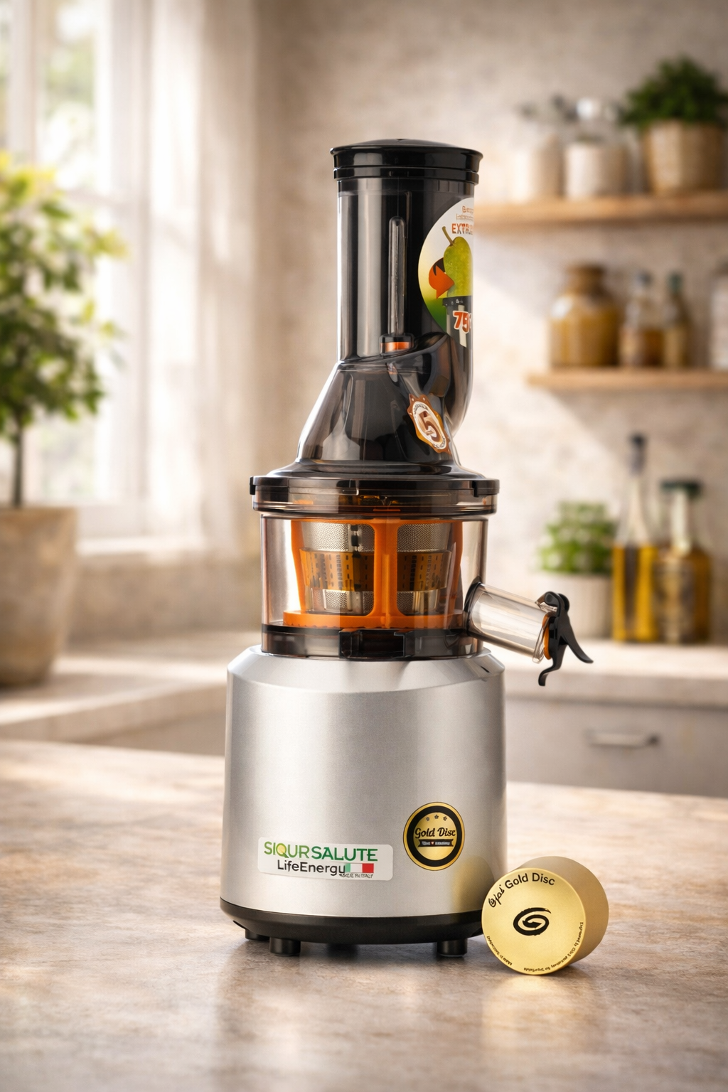 Estrattore di Succo a Freddo LifeEnergy PRO Siqur Salute – Made in Italy